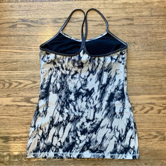 Lululemon Power Y Tank Top Great Granite Black Mojave Tan / Heathered Black | 8‌ - Picture 3 of 6